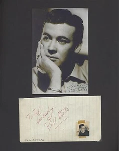 EXHIBICIÓN DE AUTÓGRAFOS FIRMADOS POR BILL CARTER CON CERTIFICADO DE AUTENTICIDAD - Imagen 1 de 2