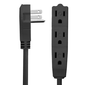 Flat Multiple Outlet Extension Cord 25 Ft for Indoor Use by - UL-Listed 3-Pro... - Picture 1 of 4