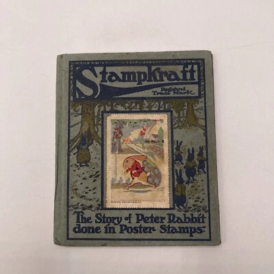 The Story Of Peter The Rabbit Done In Poster Stamps (Stampkraft) - 1915 1st Rare Foto 1 de 4
