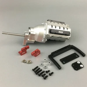 Kit de conversión de motor a escala KYX V8 SCX10 II AX90046 caja de cambios servo delantero combo - Imagen 1 de 8