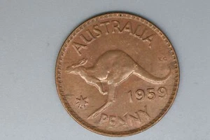1959 - Y. - Australia Penny - Perth Mint - aUNC / Tiny Spot of Verdigris - Picture 1 of 2