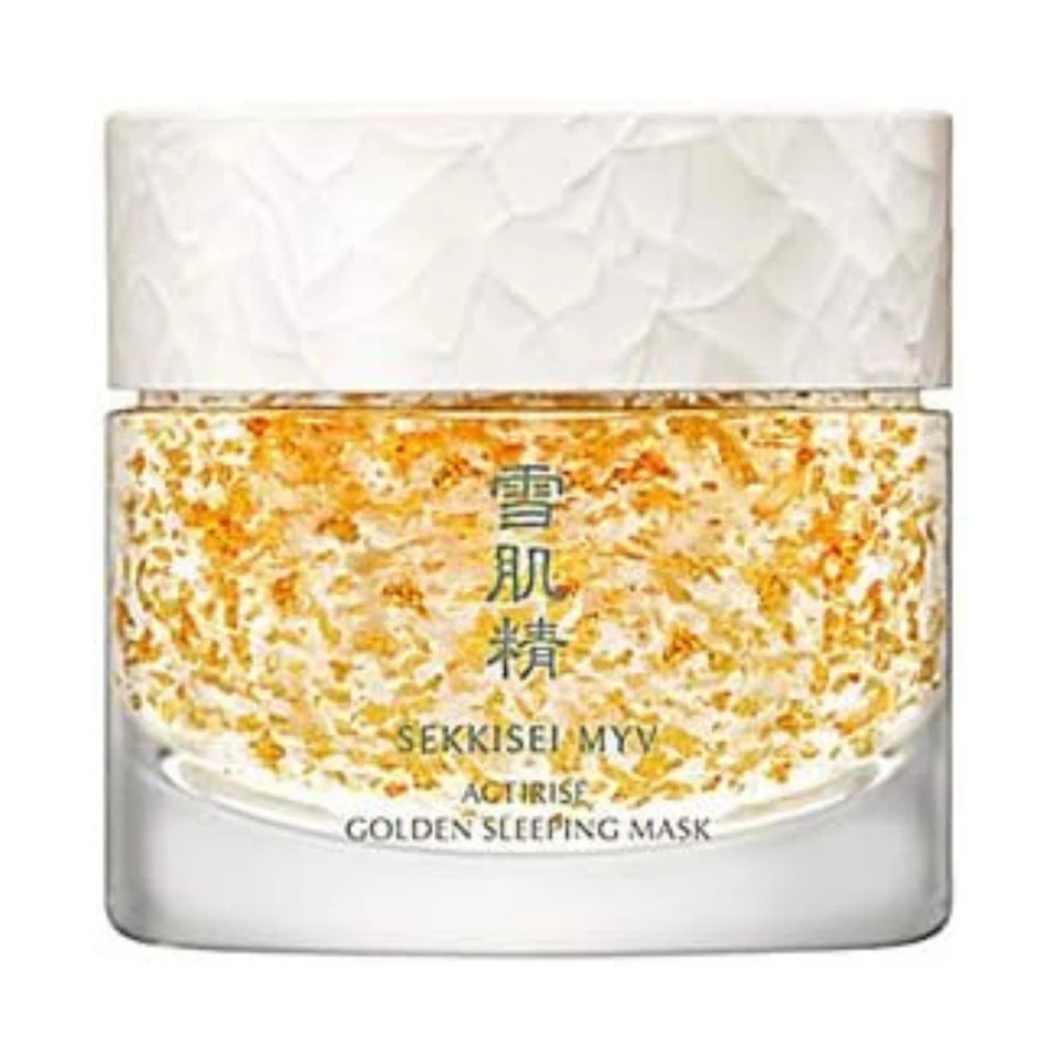 Kose Sekkisei MYV Actirise Golden Three Ping Mask Night Pack Gel 100g Face Cream - Image 1 of 1