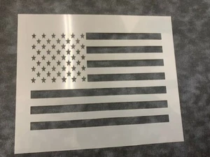 STENCIL Flag with 50 stars Mylar Durable Airbrush Reusable #848 Made in USA - Picture 1 of 1
