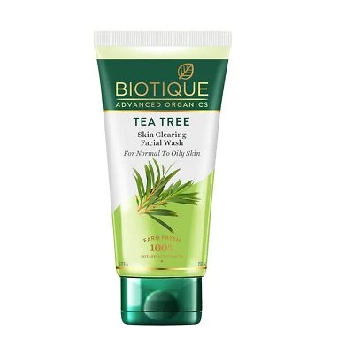 Biotique Tea Tree Skin Clearing Normal to Oily Skin Face Wash 150ml. - Image 1 of 4