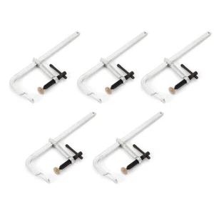 5 piezas abrazaderas de soldadura estilo F forjado acero macizo resistente, fuerza de sujeción 500 kg - Imagen 1 de 10