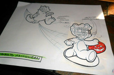 HALLOWEEN ORIGINAL ROUGH ART BURGER KING TOY RUG RAT FIGURES CHUCKIE REPTAR