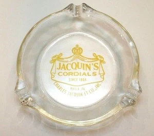 Schnaps Werbung Aschenbecher Charles Jacquin Cordial Distillery Philadelphia Vintage - Bild 1 von 9