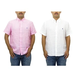 Camisa Polo Ralph Lauren Grande y Alta Manga Corta Lino RL Untucked Fit - 2 Colores - Imagen 1 de 5
