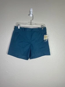MICHAEL KORS Dress Shorts Teal Size 6 Belt Loops Pockets New With Tags $74 - Picture 1 of 6