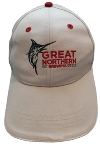Grew Northern Brewing Company GNBC Men's Unisex Strap Back Cap Hat Beige OSFM - Foto 1 di 10
