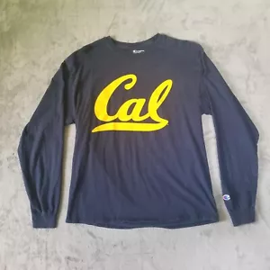 UC Berkeley Golden Bears TShirt Unisex Large Blue Gold Champion Long Sleeve - Imagen 1 de 6