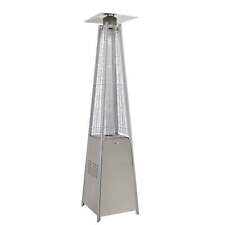 Pyramid Patio Heater, Gas 13kW Commercial & Domestic Use - Stainless Steel