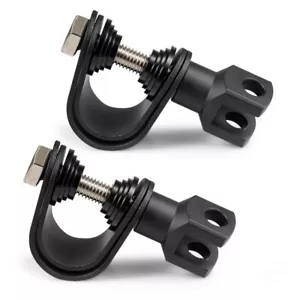 2x Motorcycle 1-1.25" Engine Guard U-Clamp Universal Foot pegs Mount For Harley - Picture 1 of 6