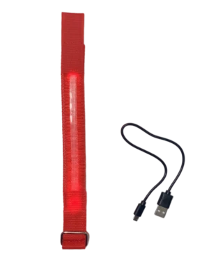 Rechargeable LED LIGHT ARMBAND/ANKLE BAND Glow Flash running sport bike cycling - Image 1 of 4