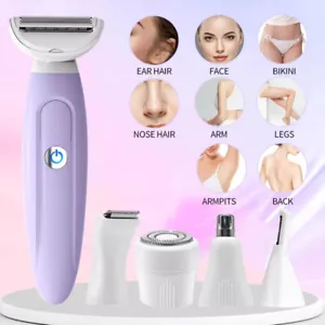 women 5in1 Multifunction Electric Shaving Kit Full Body Shaver Set Razor Trimmer - Picture 1 of 10
