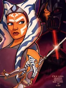 Ahsoka Tano Anakin Darth Vader Star Wars Rebels Staffel 2 Finale interpretative Kunst - Bild 1 von 1