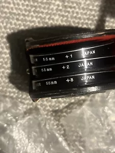 SOLIGOR 55mm Close-Up Filter Set +1 +2 +3 with Original Case 3 Filters #012 - Picture 1 of 5