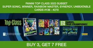 Panini Top Class 2023 Subset Super Sonic Winner Rainbow Master #136 - #270 - Picture 1 of 136