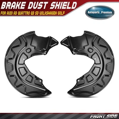 2x Protector antipolvo de freno delantero para Audi A3 Quattro Q3 S3 Volkswagen Golf Jetta Tiguan Foto 1 de 4