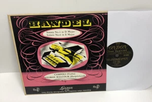 1959 Rare Handel 33 1/3 Record Campol I , Malcolm Sonata No. 4 , In D & E Major - Picture 1 of 2