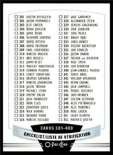 2019-20 UD OPC O-Pee-Chee Base #400 Checklist