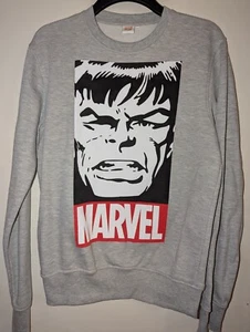 Marvel The Hulk Sweatshirt Grey Medium Incredible Avengers - Picture 1 of 4