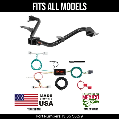 Enganche de remolque para Nissan NV200 13-21 con arnés de cableado de 4 vías se adapta a todos los modelos Curt Foto 1 de 4