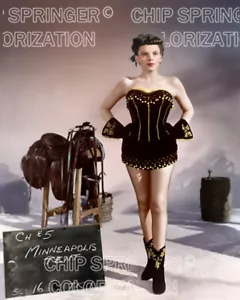 JUDY GARLAND Minneapolis Zelt | Schönes 8x10 sexy FARBFOTO VON CHIP SPRINGER - Bild 1 von 1