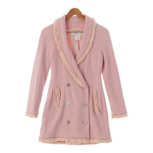 Christian Dior 97AW Galliano period tweed wool silk Vintage Fringe Double Br... - Picture 1 of 12