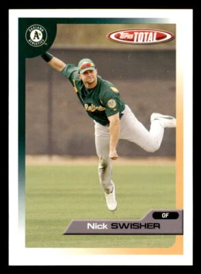 Topps Total #289 2005 Nick Swisher Oakland Athletics Foto 1 de 2