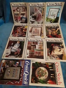 Lot of 11 Cross Stitch & Country Crafts 1990, 1991 & Cross Quick Too  Vintage - Picture 1 of 13