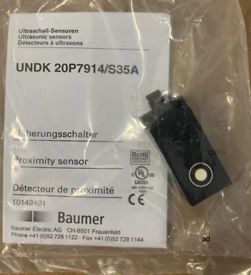 Baumer UNDK 20P7914/S35A Ultrasonic Proximity Sensor - Image 1 of 2