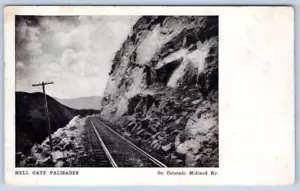 Pre-1907 HELL GATE PALISADES COLORADO MIDLAND RAILWAY TRAIN TRACKS POSTCARD - Picture 1 of 2