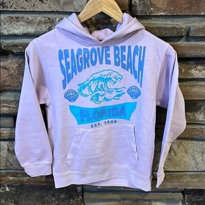Vintage Havana Seagrove Beach Florida Purple Fleece Hoodie - Picture 1 of 8