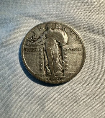 1926 STANDING LIBERTY SILVER QUARTER 25C - VERY GOOD (LITTLETON COIN SLEEVE) - Image 1 of 2