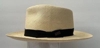 Bailey Genuine Panama Fedora Hat L-Handwoven Toquilla Straw-Made In USA- Brisa - Image 1 of 4