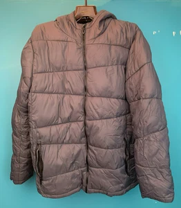 Spyder Men's Frontier Nylon Hooded Full Zip Puffer Jacket - Size XL, Gray - Picture 1 of 11