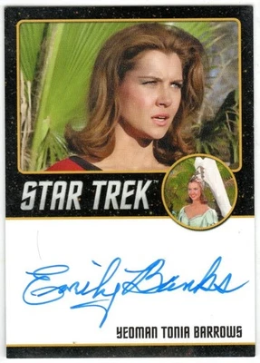 STAR TREK THE ORIGINAL SERIES 50TH ANNIVERSARY EMILY BANKS AS BARROWS AUTOGRAPH - Image 1 of 2