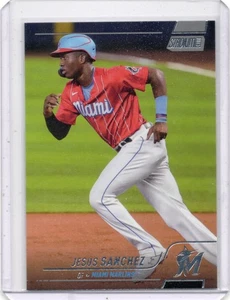 2022 Topps Stadium Club - Jesus Sanchez #12 Miami Marlins - Picture 1 of 2