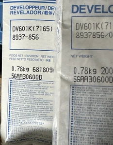 Konica Genuine 7165 Developer 950-565, (8937-856) DV-601K QUANTITy 2 - Photo 1/1