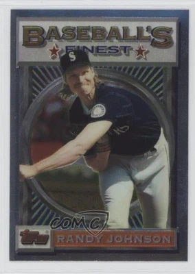 1993 Topps Finest Baseball's Finest Randy Johnson #154 HOF - Image 1 of 2