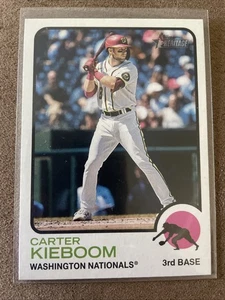 2022 Topps Heritage High Number Short Print SP #428 Carter Kieboom - Picture 1 of 2