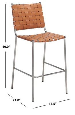 Safavieh BAHARI WOVEN COUNTER STOOL,降价 2172772493 BST3010A — 第 1/4 张图片