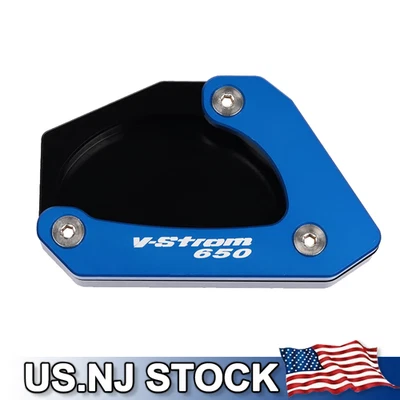 Blue Kickstand Side Stand Extension Enlarge For Suzuki V-Strom 650 DL650 04-24 Foto 1 de 4