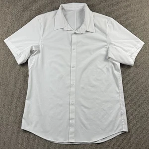 Lululemon Herren XL Airing Easy Kurzarm Hemd Knopfleiste leicht weiß - Bild 1 von 4