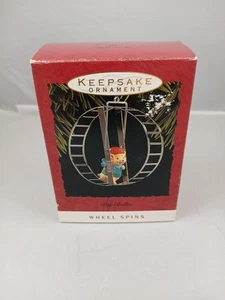 Hallmark Keepsake Ornament Big Roller Wheel Spins Series Hamster Wheel 1993 - Picture 1 of 4