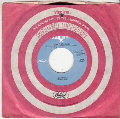 JUDY GARLAND - CHICAGO/SAN FRANCISCO - CAPITOL STARLINE REISSUE 45 - Image 1 of 2