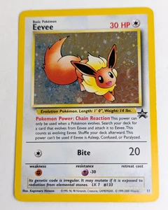 Eevee #11 Black Star Promo Holo Rare Vintage 2000 Pokemon Card - NM - Picture 1 of 6