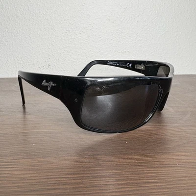 Gafas de sol negras Maui Jim Peahi STG-BG MJ 202 02 65-19L 120 sin estuche Foto 1 de 4