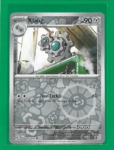 Pokémon TCG SV-Stellar Crown Klang #100/142 Common Reverse Holo - Picture 1 of 2